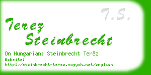 terez steinbrecht business card